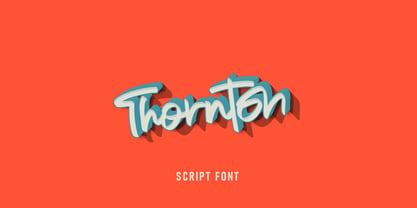 Thornton Font Poster 1