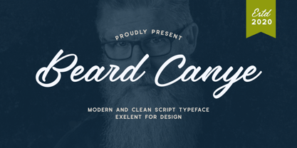 Beard Canye Font Poster 1