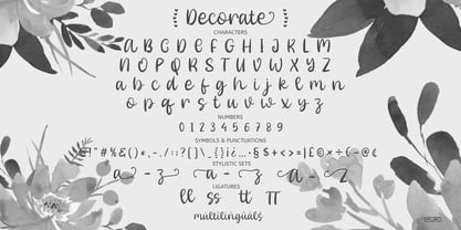 Decorate Font Poster 6
