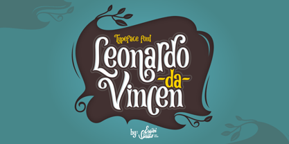 Leonardo da Vincen Font Poster 1