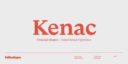 Kenac Font Poster 1