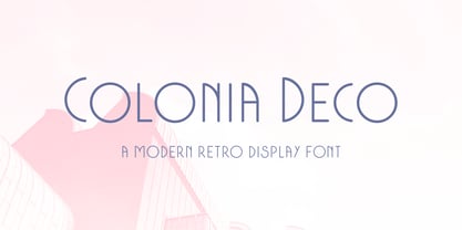 Colonia Deco Font Poster 1