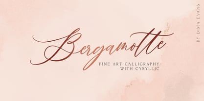 Bergamotte Font Poster 1