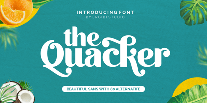 Quacker Font Poster 1