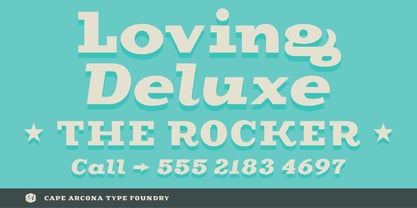 CA Cape Rock Font Poster 3