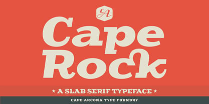 CA Cape Rock Font Poster 1