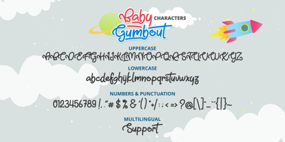 Baby Gumbout Font Poster 5