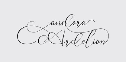 Andora Ardelion Font Poster 1