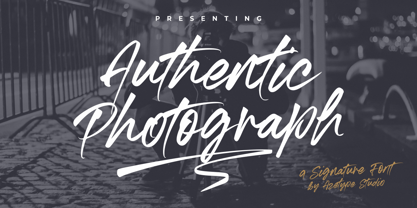 Authentic Photograph Font Poster 1