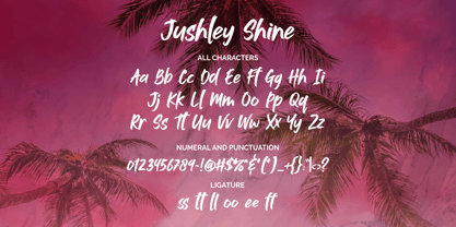 Jushley Shine Fuente Póster 10