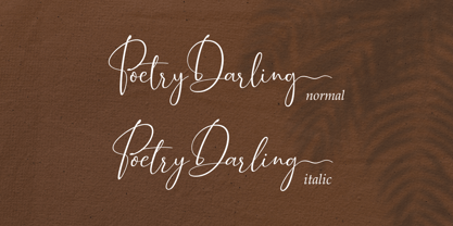 Poetry Darling Font Poster 7