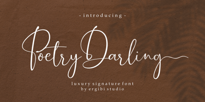 Poetry Darling Font Poster 1