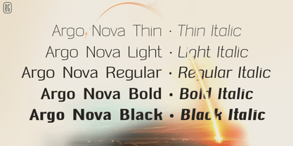Argo Nova Font Poster 2