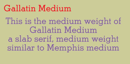 Gallatin Medium Fuente Póster 5