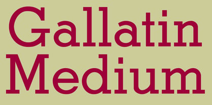 Gallatin Medium Font Poster 3