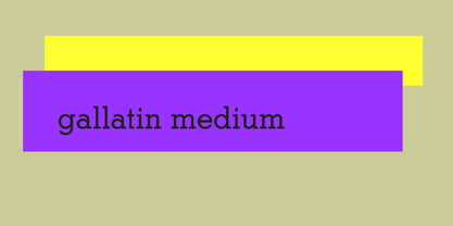 Gallatin Medium Font Poster 2