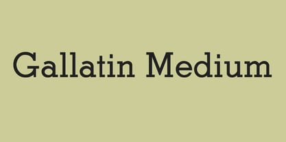 Gallatin Medium Font Poster 1