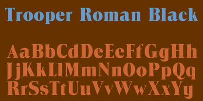 Trooper Roman Black Font Poster 4