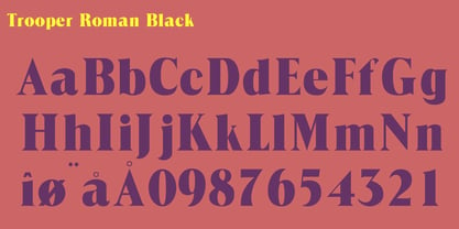 Trooper Roman Black Font Poster 1