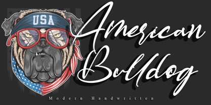 American Bulldog Font Poster 1