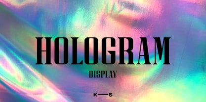 Hologram Font Poster 1