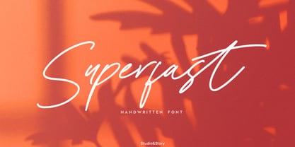 Superfast Font Poster 1
