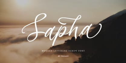 Sapha script Font Poster 1