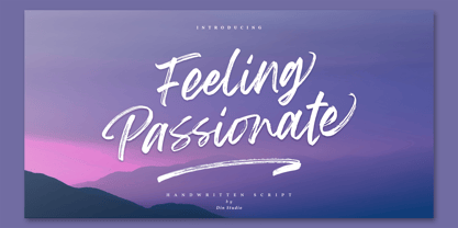Feeling Passionate Font Poster 1