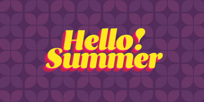 Summer Display Font Poster 3