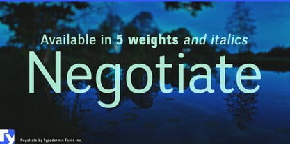 Negotiate Font Poster 1