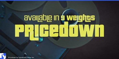 Pricedown Font Poster 1