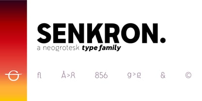 Senkron Font Poster 1