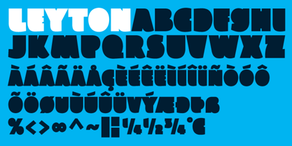 Leyton Font Poster 3