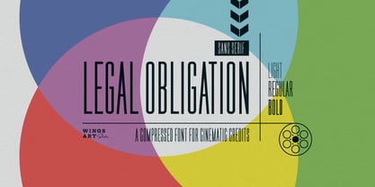 Legal Obligation Sans Serif Font Poster 1