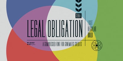 Legal Obligation Serif Font Poster 1