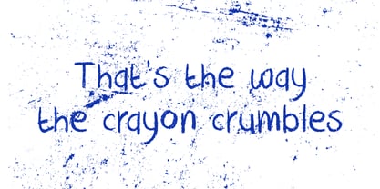 Crayon Crumble Fuente Póster 4