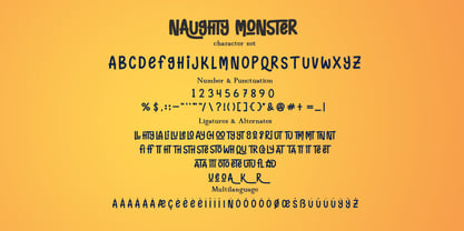 Naughty Monster Fuente Póster 5