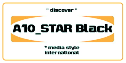 A10 STAR Black Font Poster 4