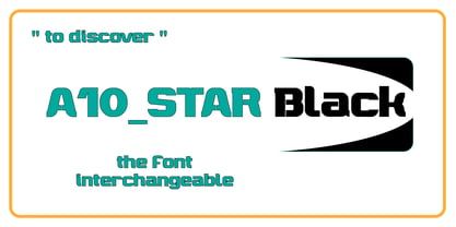 A10 STAR Black Font Poster 3