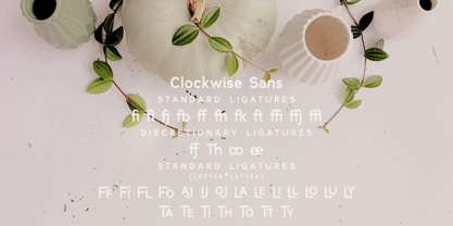 Clockwise Font Poster 9