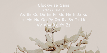 Clockwise Font Poster 8