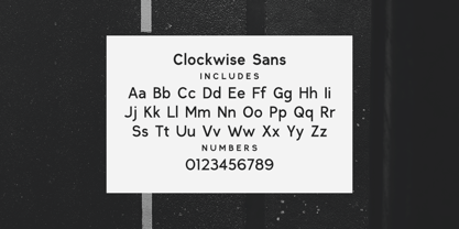 Clockwise Font Poster 5
