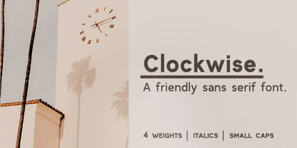 Clockwise Font Poster 1