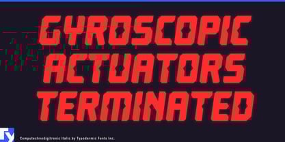 Computechnodigitronic Font Poster 5