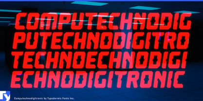 Computechnodigitronic Font Poster 1