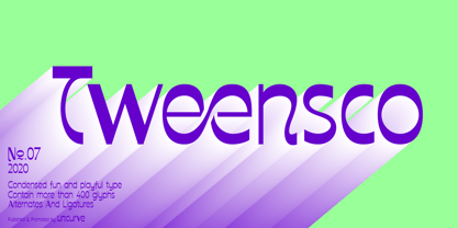 Tweensco Font Poster 1