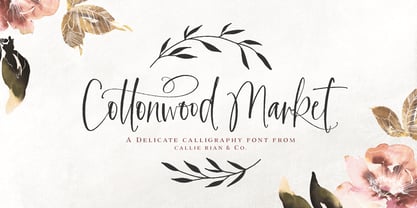 Cottonwood Market Font Poster 1