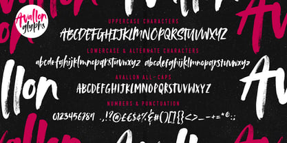 Avallon Font Poster 7