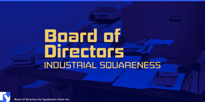 Board Of Directors Font Poster 1