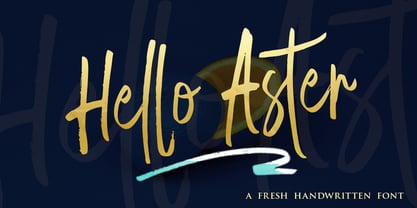 Hello Aster Font Poster 1